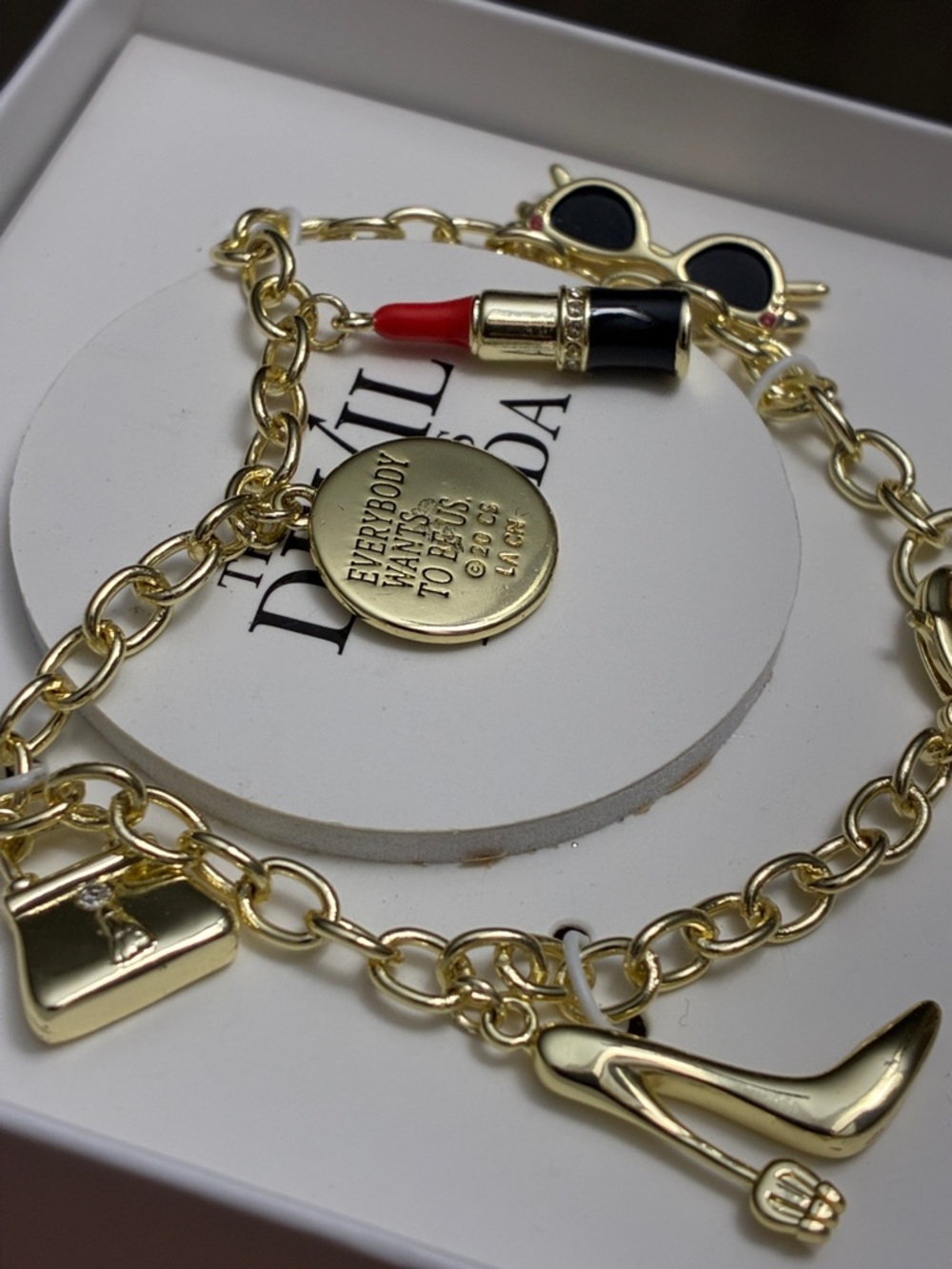 The devil wears Prada charm bracelet